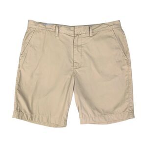 J Crew Shorts Mens 36 Gramercy Beige Cotton Chino Flat Front Preppy Golf